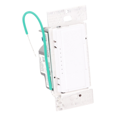 Atenuador de pared Maestro RF PRO de 120 V, 250 W en LED o 500 W incandescente, fase seleccionable y neutro opcional, para RadioRA 2, RA2 Select y RadioRA 3
