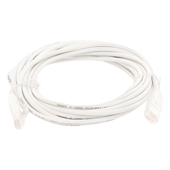 Cable de Parcheo Slim UTP Cat6A - 5 Metros (16.40 Pies) Blanco, Diámetro Reducido (28 AWG)