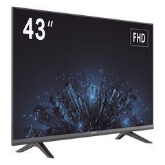Monitor LED Full HD 43" / Ideal para Oficina y Hogar / Uso 24-7 / Entrada HDMI/VGA/USB / Compatible con Montaje VESA (200 X 200) / Bocinas Integradas