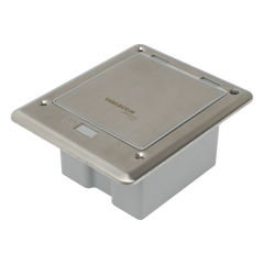 Caja de Piso con Contacto Eléctrico (Duplex), Resistente al Agua, IP66 (Con Tapa Cerrada) (11000-53201)