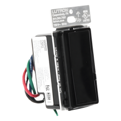 Atenuador de pared inteligente Diva con control deslizante, 120 V sin cable neutro, 150 W LED y CFL o 600 W incandescente y halógeno, sistema Caseta Wireless, color negro