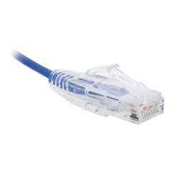 Cable de Parcheo Slim UTP Cat6 - 1 Metro (3.28 Pies), Azul, Diámetro Reducido (28 AWG)