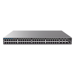 Switch Capa 3 Administrable / 48 puertos 10/100/1000 Mbps + 6 Puertos SFP+ de 10 Gigabits / Compatible con GWN Cloud.