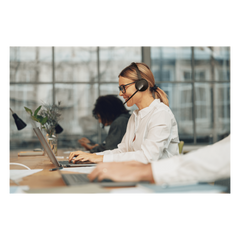 Auriculares híbridos mono Yealink WH64 edición MS/ Adaptador DECT y auriculares con Bluetooth integrado/ Cancelación de ruido con 3 micrófonos/ Alcance inalámbrico de 150 m