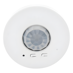 Sensor de ocupación y vacancia inalámbrico de techo, PIR 360°, cobertura de 30.2 a 62.4 m², a batería, compatible con RadioRA 2, RA2 Select, RadioRA 3 y Vive