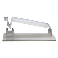 Clip Organizador de Cables Auto-Adherible Diseñado Para Sujetar y Organizar Cables Sin Necesidad de Perforar Muros, Paquete con 5 Piezas, (3501-01001)