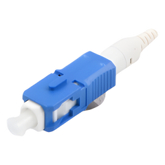 Conector de Fibra Óptica Pre-Pulido LightBow SC/UPC Simplex, Monomodo OS1/OS2, Re-Terminable, Color Azul