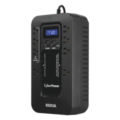 UPS de 650 VA/390 W, Topología Standby con Modo Ahorrador ECO, Entrada 120 Vca NEMA 5-15P, Con 8 Tomas NEMA 5-15R