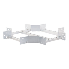 Derivación "X" Horizontal de Aluminio Perfil Z / Peralte 3 1/4" / Ancho 12"/ Radio 8" / Incluye Tornillería (CHXHEZ314R8X12AK)