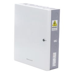Controlador de acceso IP para 4 puertas con caja metálica, fuente de alimentación y batería incluidas, compatible OSDP v2 y Wiegand