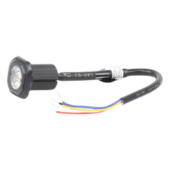 Estrobo Empotrable de 6 LED, Ambar/Blanco, Lente Transparente