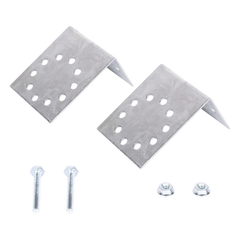 Base Multiposición para postes de paso o esquina / Acero Galvanizado Cal. 12 / 0.36 kg / Kit de Tornillería Incluido / Compatible con 7 Modelos SYSpost