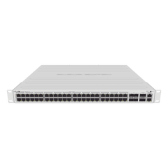 Cloud Router Switch 48 puertos PoE 802.3af/at Gigabit, 4 puertos SFP+ 10G, 2 puertos QSFP+ 40G, Montaje en Rack