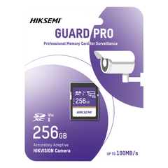 Tarjeta SD GuardPro P10 / 256 GB / 100 MB/s Lectura / 90 MB/s Escritura / Clase 10 U3 V30 / 3D TLC NAND / Especializada Para Videovigilancia 24/7