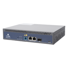 OLT de 1 puerto GPON SC/UPC + 3 puertos Uplink (2 puertos Gigabit Ethernet + 1 puerto SFP/SFP+), Fuente de alimentación redundante AC/DC , hasta 128 ONUS