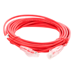 Cable de Parcheo Slim UTP Cat6A - 5 Metros (16.40 Pies) Rojo, Diámetro Reducido (28 AWG)