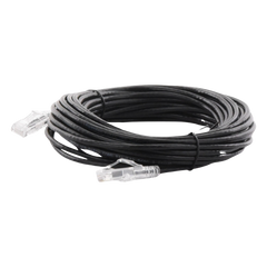 Cable de Parcheo Slim UTP Cat6A - 10 Metros (32.81 Pies) Negro, Diámetro Reducido (28 AWG)