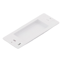 Inserto ciego estilo Designer para cubrir espacios sin usar en placas de pared Lutron Claro y Satin Colors, instalación a presión sin tornillos, color blanco brillante