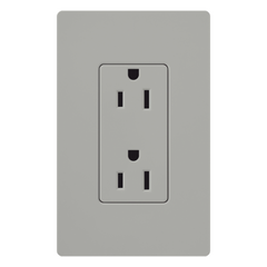Contacto dúplex de pared 15 A / 125 V, línea Claro, para instalaciones residenciales y comerciales