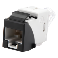 Jack Ultramax Cat6a, Utp, Tipo Keystone, Color Negro, Punch Down