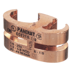 Conector de Conexión a Tierra tipo "E" para Conductor 1/0 AWG STR – 250 KCMIL MAIN y 6 AWG SOL – 1/0 AWG STR TAP