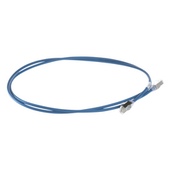 Patch Cord Cat6A, Diametro Reducido 28 AWG, Blindado S/FTP, CM/LS0H, 15 Metros (49.21 Pies), Color Azul