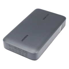 Power Bank de 20000mAh | 3 Salidas 100W Max. | USB-A + 2 USB-C | PD 3.0 | QC3.0 | FCP | SCP | Pantalla Inteligente | Carcasa Ignifuga | Color Gris | Incluye Cable USB de 50cm | Carga tu Laptop de Manera Segura.