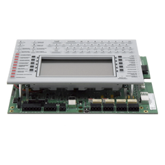 Unidad central de procesamiento con pantalla LCD de 640 caracteres y teclado QWERTY, en español, para panel de detección de incendio NFS2-3030