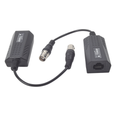 Kit EXTENSOR IP por cable CABLE COAXIAL para distancias de HASTA 200 m / REUTILIZA EL CABLEADO EXISTENTE PARA CONECTAR CÁMARAS IP / No Requiere Energía / Transmisión en Tiempo Real / Protección Contra Sobretensiones Incorporada