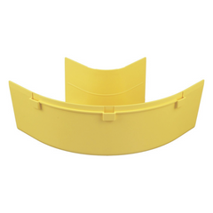 Ángulo Recto a 90º Horizontal, Para Canaletas FiberRunner™ 4X4, Color Amarillo