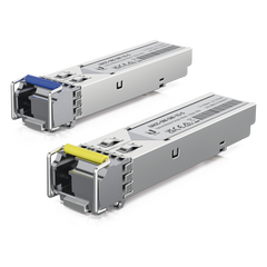 UFiber Módulo SFP, transceptor MiniGibic MonoModo 1 Gbps, distancia 3km, Simplex, un conector LC, incluye 2 tranceptores