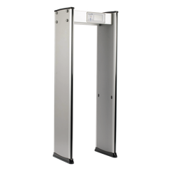 Detector de Metales de 18 Zonas / Arco para Interiores / 50 Inspecciones por Minuto / Sensor Infrarrojo Anti-Falsas / Contador Integrado / 8 Programas Precargados