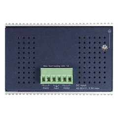 Switch Industrial PoE no administrable de 8 Puertos 10/100TX 802.3at, Hasta 240 W, Combo TP / SFP Gigabit TP / SFP (-40 ~ 75 grados C)