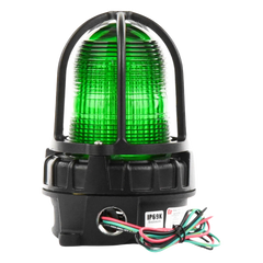 Luz de advertencia LED para ubicaciónes peligrosas, montaje para superficies, 24 VCD, color Verde