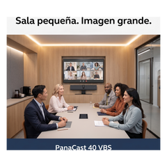 Barra de Video para Salas de Reuniones Pequeñas / Campo de Visión 180° / Cámara Dual Panorámica 4K / Zoom Digital 4X / 6 Micrófonos Beamforming con Cancelación de Ruido / Altavoz 80Hz-20000Hz / IA con Composic