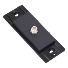Salida de pared para cable coaxial con conector tipo F de 75 ohms, un puerto, apertura tipo designer, línea Satin Colors color Midnight