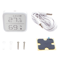 (AX PRO) Detector de Temperatura y Detector de Humedad Inalámbrico / 2.7" de Tamaño / Uso en Interior / Rango de Detección desde -35°C hasta 99°C