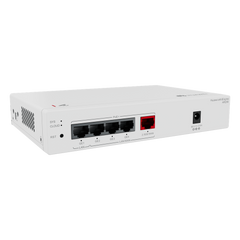 Router eKit para 150 clientes / Controladora para 16 APs / 5 Puertos PoE+ (1 WAN 2.5 Gbps + 1 LAN Gigabit + 3 LAN/WAN gigabit) / Presupuesto PoE 41W / Gestión en la nube / Libre de licenciamiento