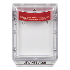 Cubierta Protectora Serie Stopper II® De Policarbonato, Con Bocina, Espaciador Transparente, Etiqueta en Español