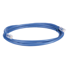 Cable de Parcheo UTP, Cat6A, 24 AWG, CM, Color Azul, 6.1 Metros (20 Pies)