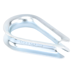 Cuello/ Guardacabo/ Rozadera para Cable de 3/8" de Acero Galv. por Inmersión.