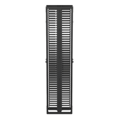 Organizador Vertical PatchRunner™, Doble (Frontal y Posterior), Para Rack Abierto de 45 Unidades, 10in de Ancho, Color Negro