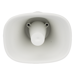 Bocina (Altavoz IP ) | Tipo Trompeta | 25 Watts | No requiere amplificador | 24VCD | Exterior IP67 | Metal | Entrada de alarma | Voceo en tiempo real | Calendarización de audios | Síntesis de Voz (TTS)