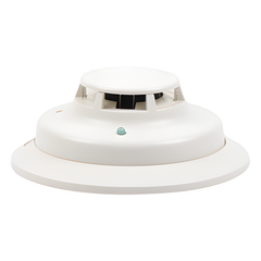 Detector fotoeléctrico de humo de 2 hilos con sensor térmico fijo a 57 grados C, para sistemas convencionales