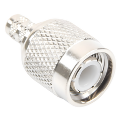 Conector TNC Macho de Anillo Plegable para Cables LMR-240, RG-8/X, 9258, Niquel/Oro/Delrin.