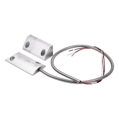 Contacto Magnético para Piso Uso Rudo / Salida Dual NC/NA / GAP 65 mm (2.5 in) / Aluminio / Cable Blindado 55 cm / UL & CE
