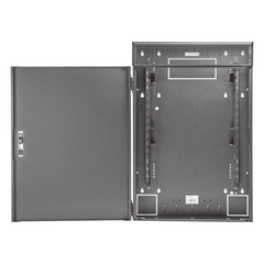 Gabinete de Montaje en Pared TrueEdge™, Con 3 UR para Equipo Activo y 3 UR para Paneles de Parcheo, Fabricado en Acero, Color Negro