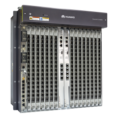 OLT GPON OptiXAccess Carrier Class con 1 tarjeta de 16 puertos GPON, 15 ranuras, 2 Fuentes de alimentación DC, 11 UR