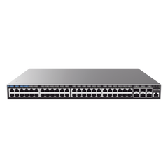 Switch Capa 3 PoE+ Administrable / 48 puertos 10/100/1000 Mbps + 6 Puertos SFP+ de 10 Gigabits / Hasta 740W / Compatible con GWN Cloud.
