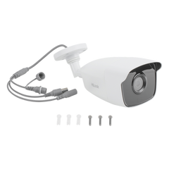 Bala TURBOHD 2 Megapíxeles (1080p) / Gran Angular 103º / Lente 2.8 mm / METAL / IR EXIR Inteligente 40 mts / Exterior IP66 / TVI-AHD-CVI-CVBS / dWDR